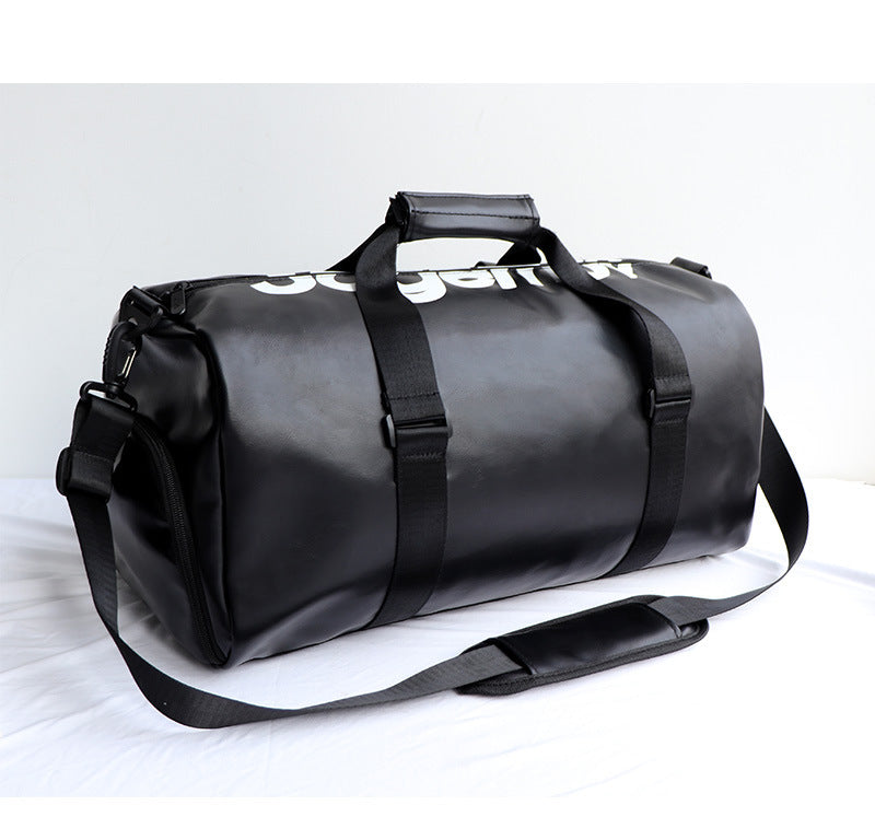 Sac de voyage en cuir synthétique grande capacité bandoulière sport