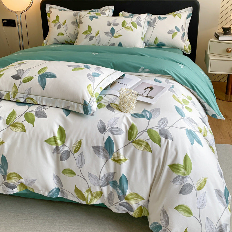Cotton Four-piece Cotton Quilt Cover Bed Sheet Bedding