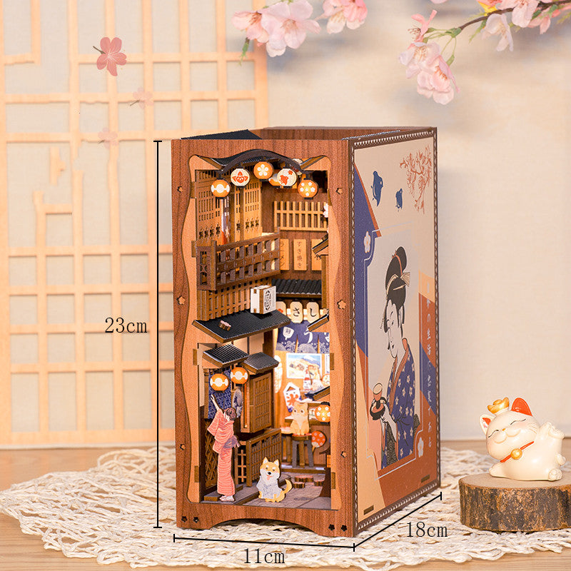 Handmade DIY Bookstand Assembled Miniature Model Ideas