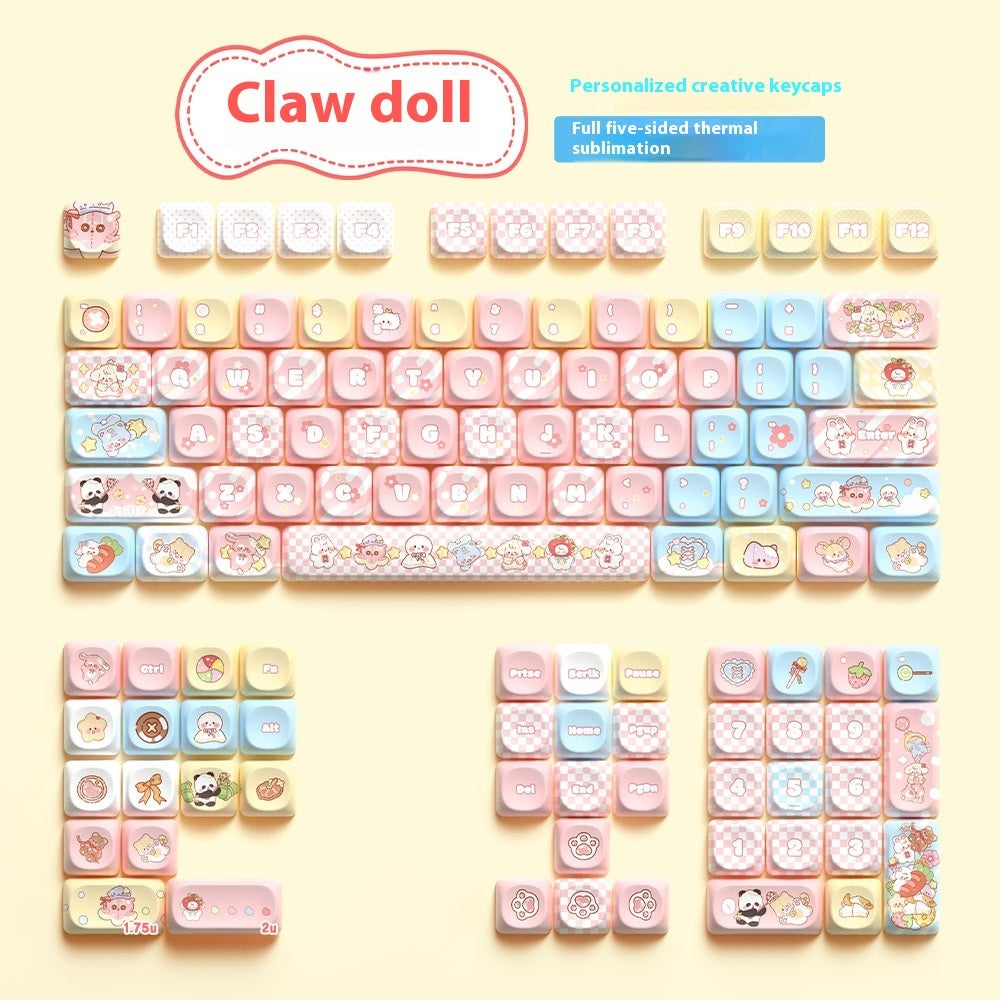 Capuchon de clavier mécanique Clip Doll Original mignon