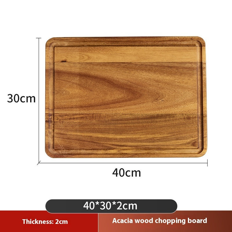 Planche à découper en acacia mangium épaissie pour cuisine domestique
