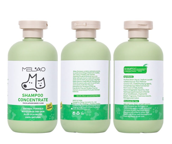 Shampooing Doux Bain d'Avoine pour Animaux de Compagnie