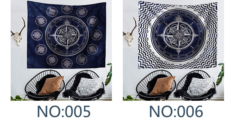 Original Mandala Compass Clock Pattern Family Print