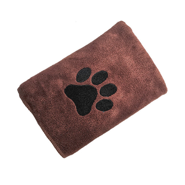 Serviette de Bain pour Chien et Chat Séchage Rapide Douce Absorbante en Polaire Corail
