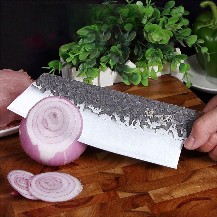 Old Fashioned Carved Chinese Kitchen Knife