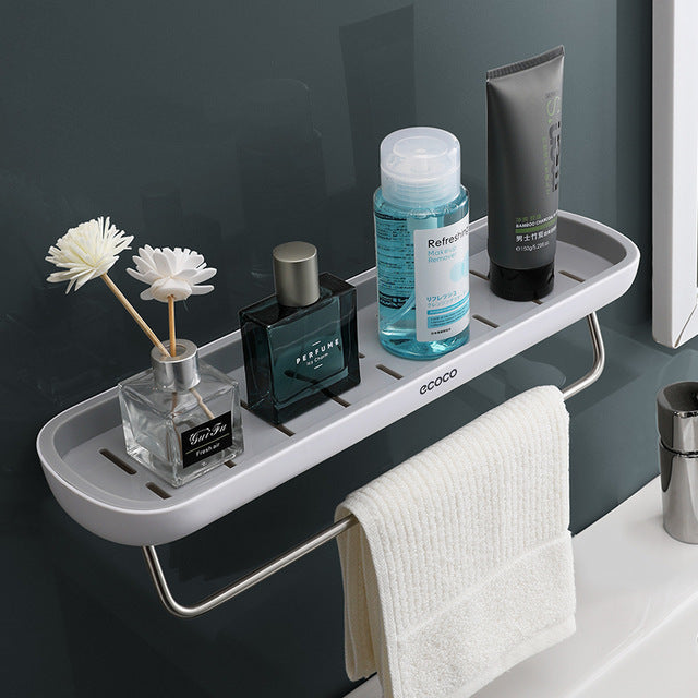 Meuble de rangement WC pour salle de bain, sans perçage, support mural