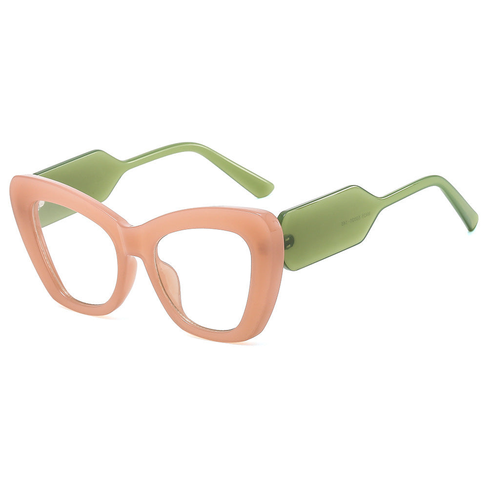 Plain Contrast Color European And American Sun Glasses