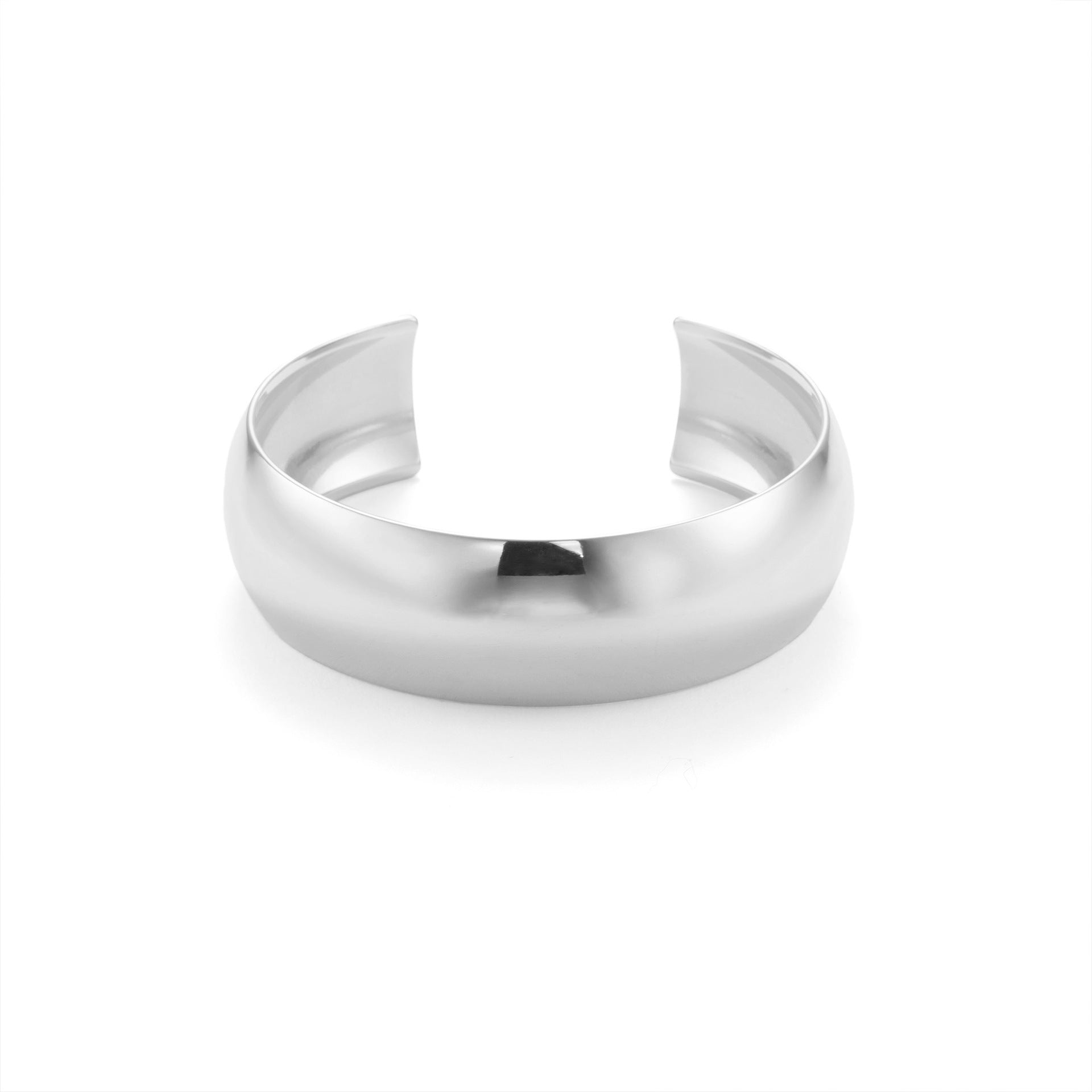 Bracelet pour femme en acier inoxydable, finition polie fine