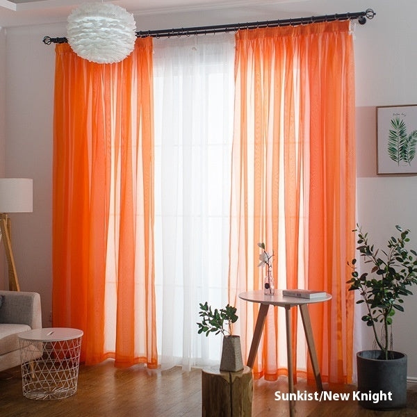 Wide Terylene Curtain Window Screen Fabric Solid Color