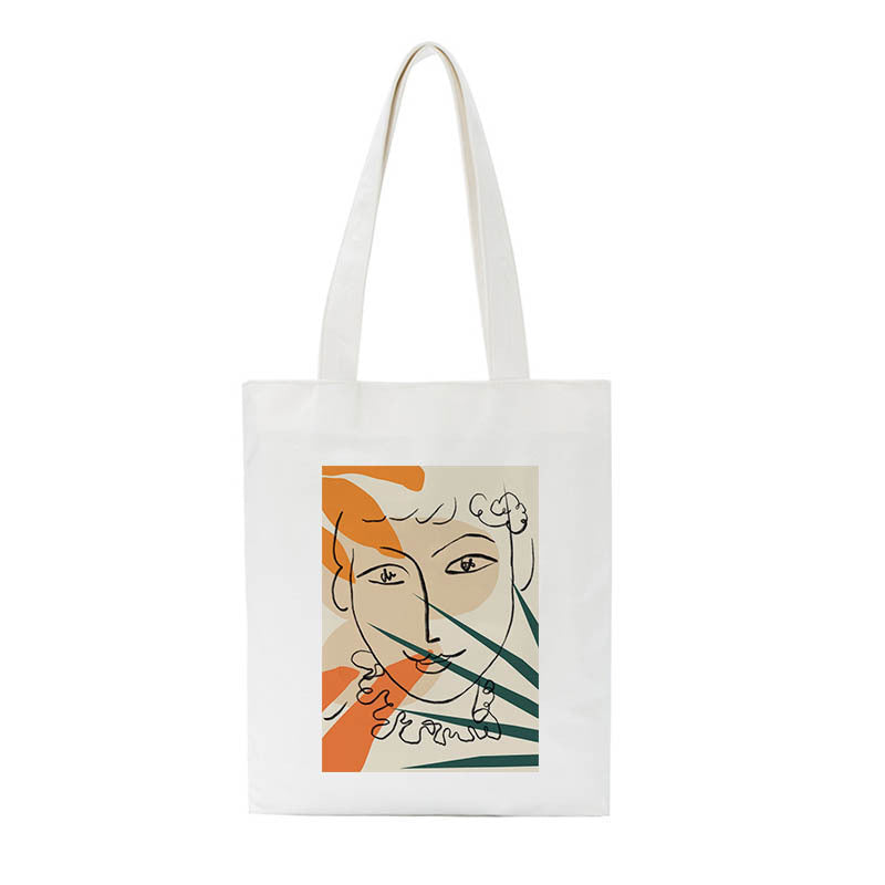 Facebook Print Large Capacity Canvas Bag