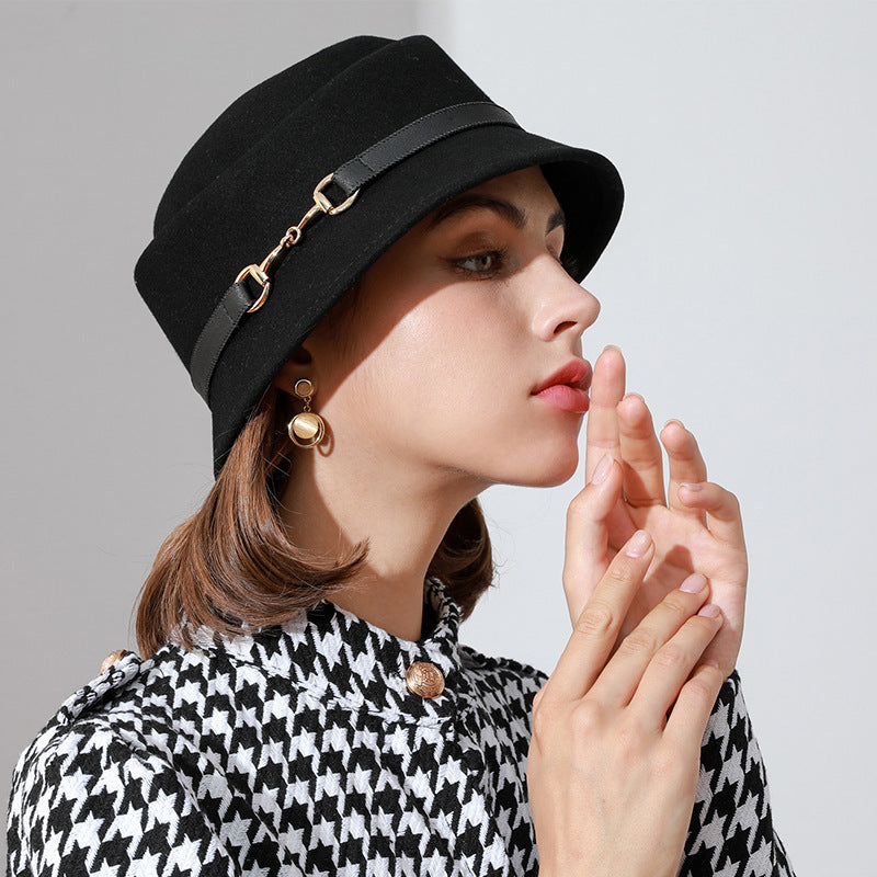 Men's And Women's Fashion Belt Metal Buckle Hat
