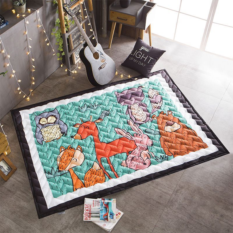 Cartoon Cotton Thickened Children's Play Mat Folding
