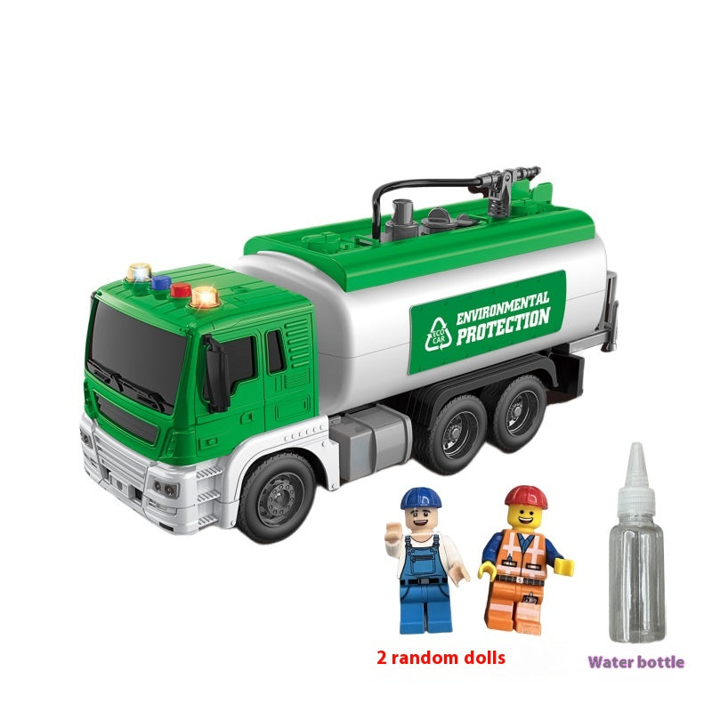 Aerial Ladder Fire Truck Toy Car Firemen Can Spray Water Recovery Vehicle
