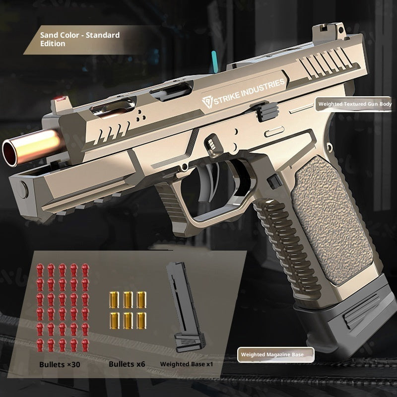 Mechanical Continuous Hair SIG17 Throw Shell Soft Bullet Gun Boy Model