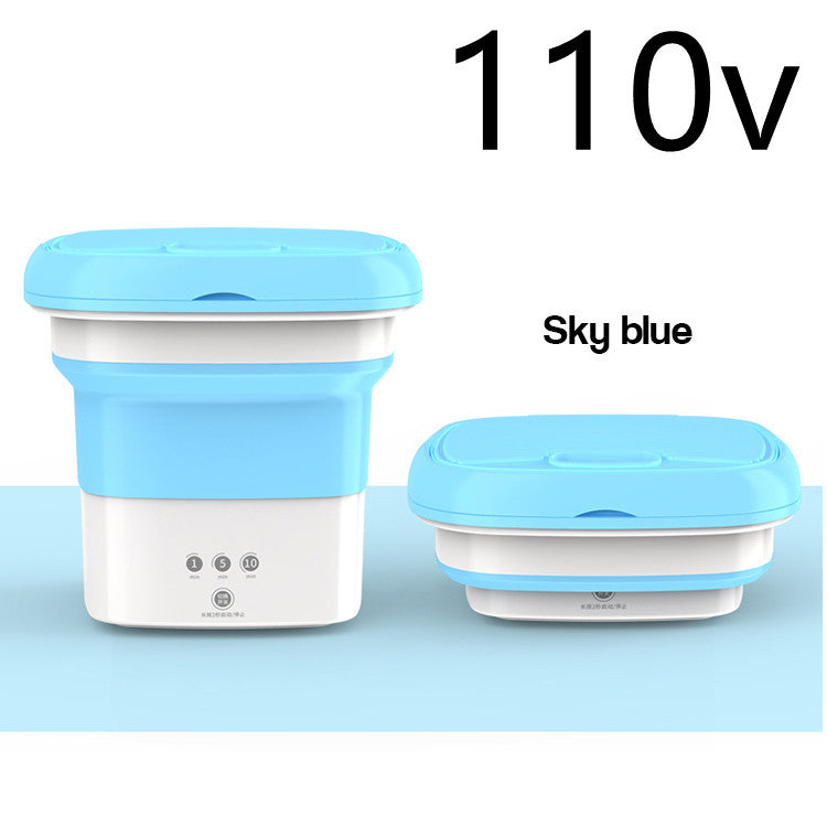Mini lave-linge pliant intégré déshydratant