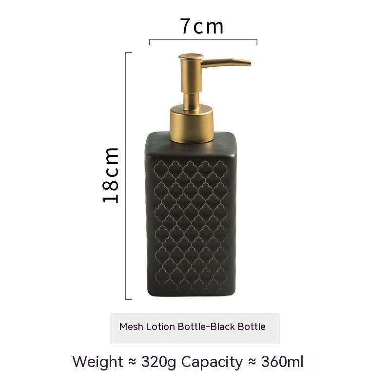 Simple And Light Luxury Ceramic Hand Sanitizer Travel Bottle