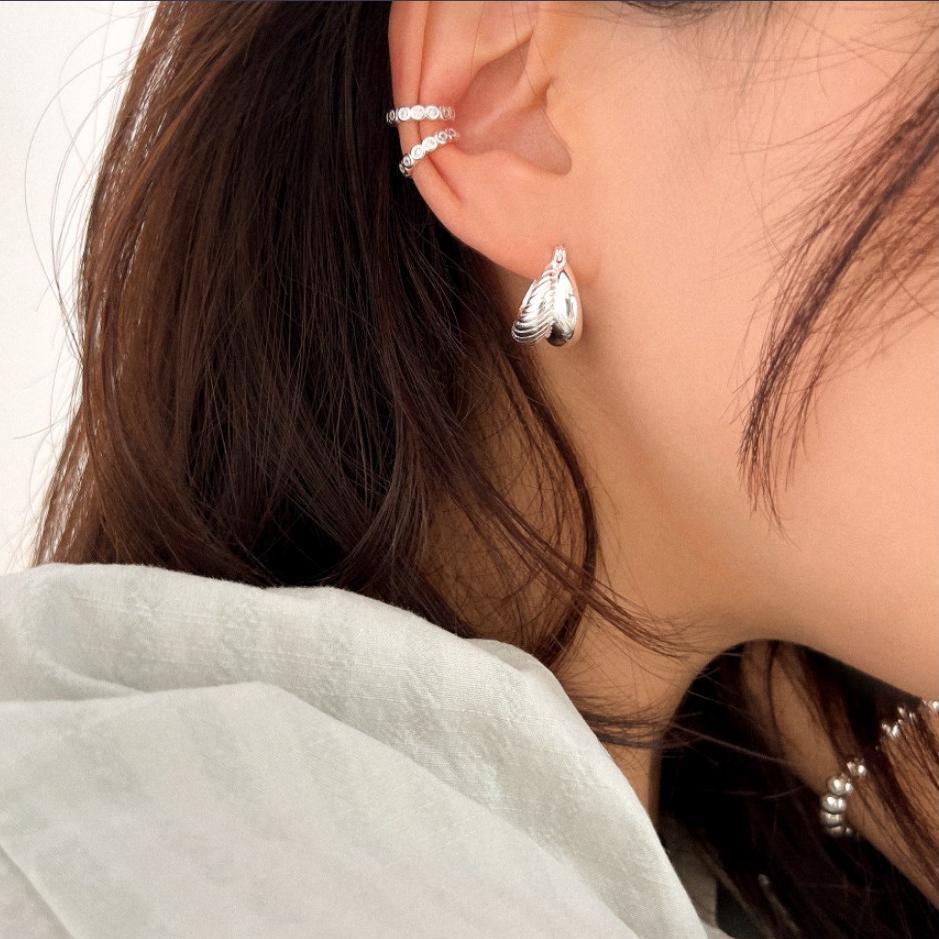 Simple Fashion 925 Sterling Silver Double Stud Earrings For Women