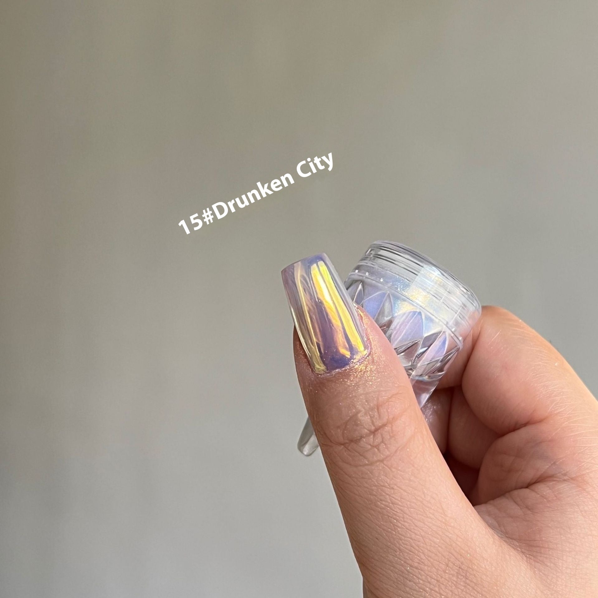 Sky Mirror Aurora Powder Nail Beauty Ornament