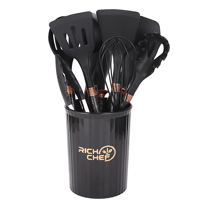 Kitchen Supplies Silicone Non-stick Pan Silicone Kitchenware 12-piece Set Suit