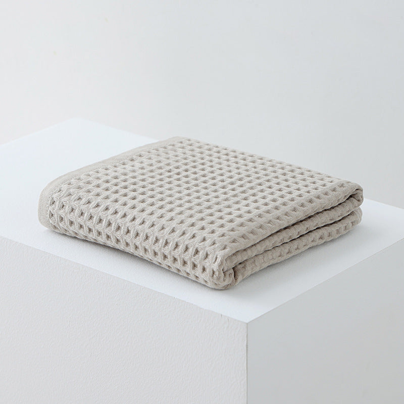 Waffle Class A Pure Cotton Bath Towel Household
