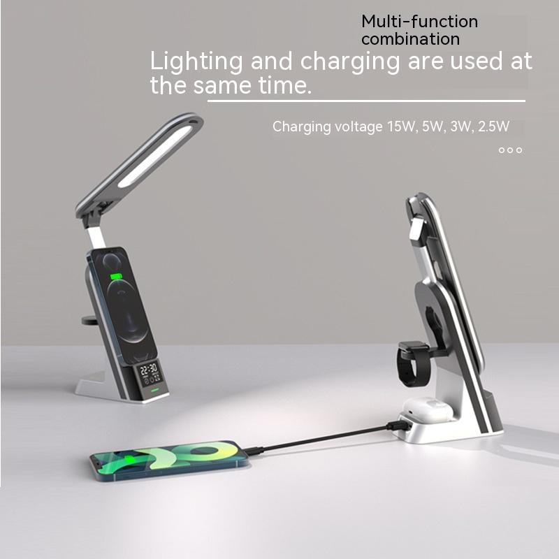 Lampe de Bureau Créative avec Chargeur Sans Fil Multifonctionnel