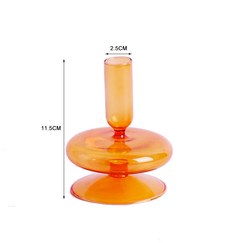 Candlelight Dinner Creative Glass Candle Holder Decoration