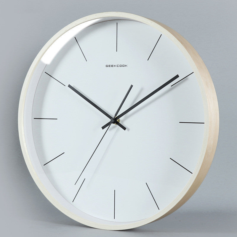 GeekCook Simple Nordic Modern Wall Clock Self-made