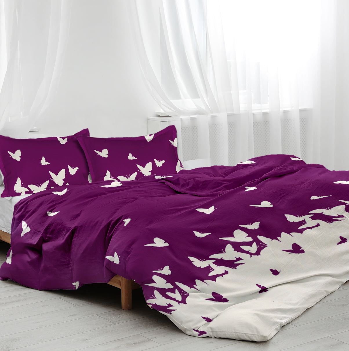 3 Pieces Butterfly Series Comfort Bedding Set Ultra Soft Bedding Suite