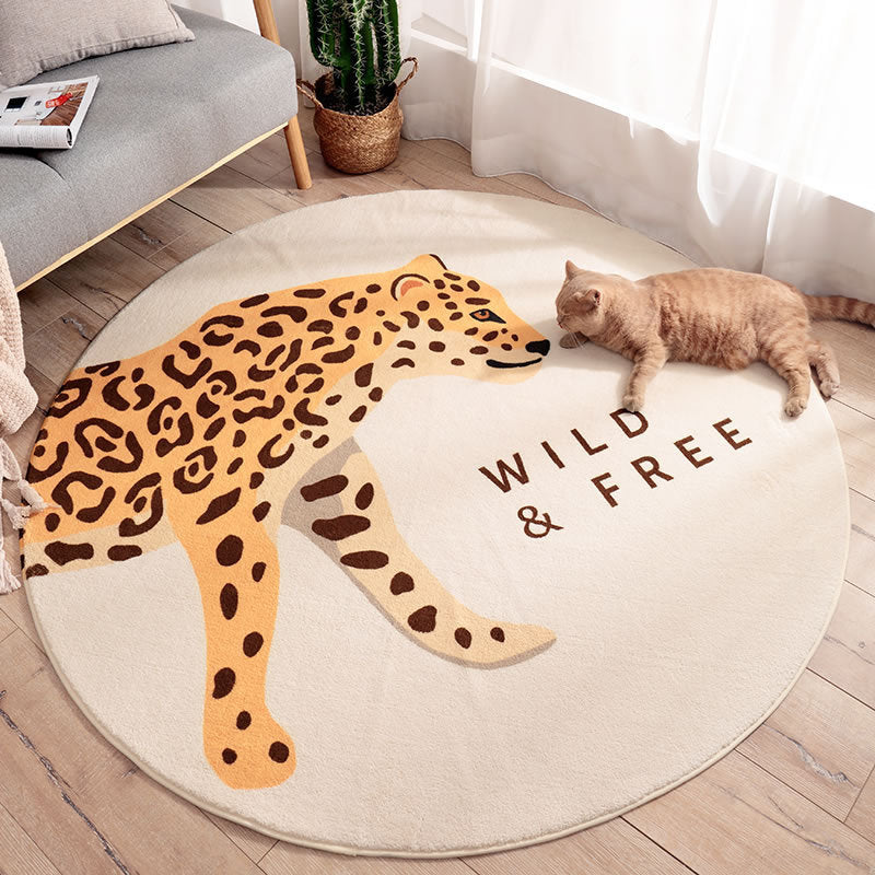 Home Living Room Bedroom Bedside Round Floor Mat