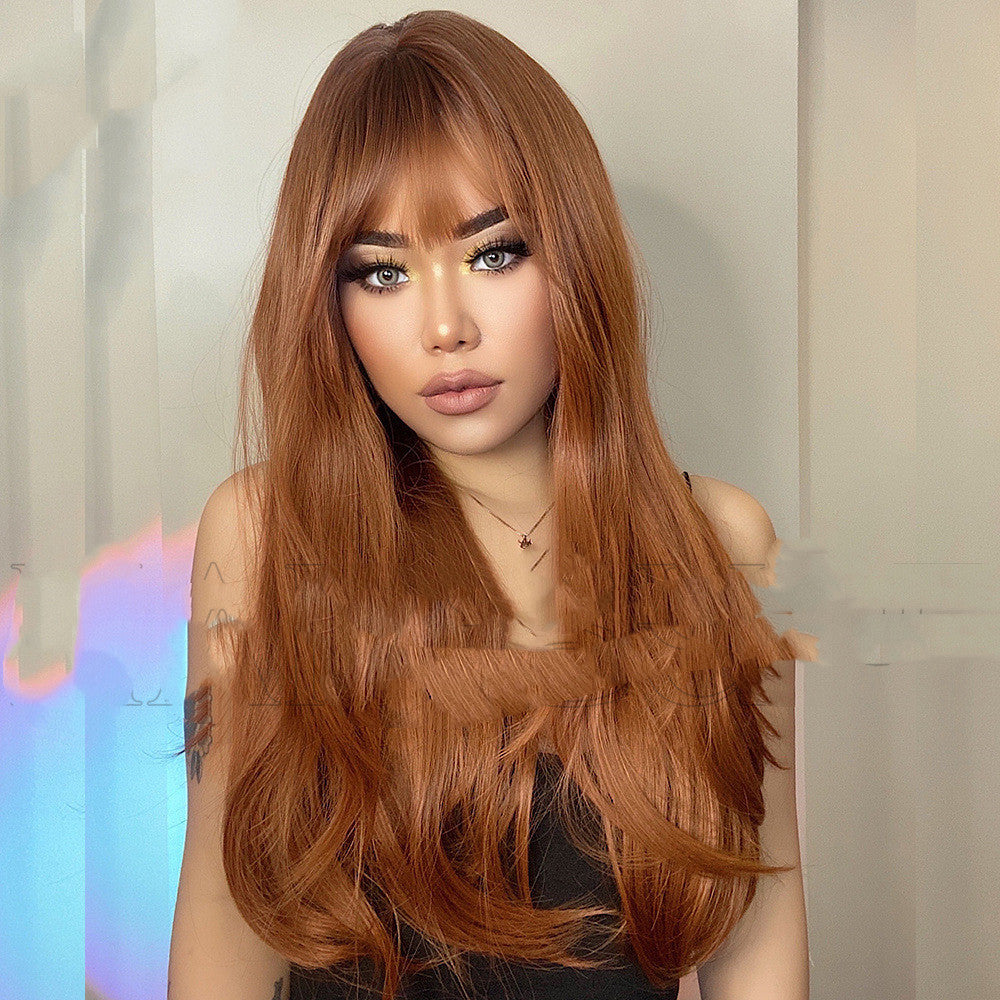 European And American Style Even Bangs Black