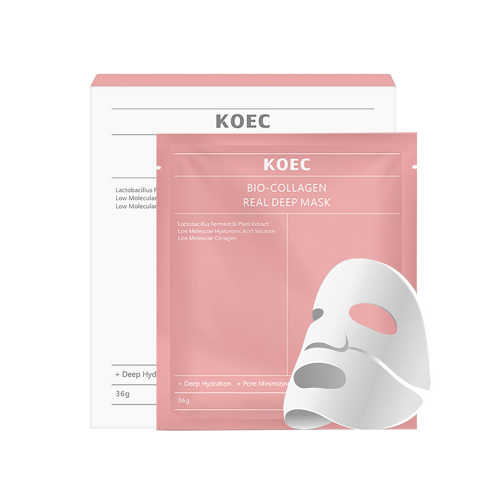 KOEC Masque au Collagène Transparent Masque Gel Hydratant Transparent BIO-COLLAGÈNE Transfrontalier