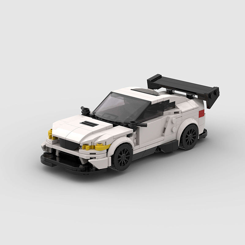 Running Car Building Block Small Particle MOC Puzzle Technology DIY Toy
