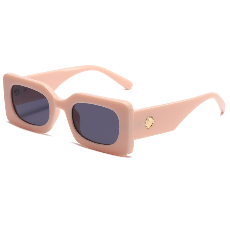 Retro Thick Square Brown Sunglasses