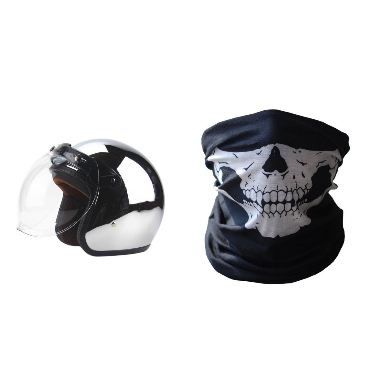Retro Battery Electric Vehicle Helmet Mirror Reflective