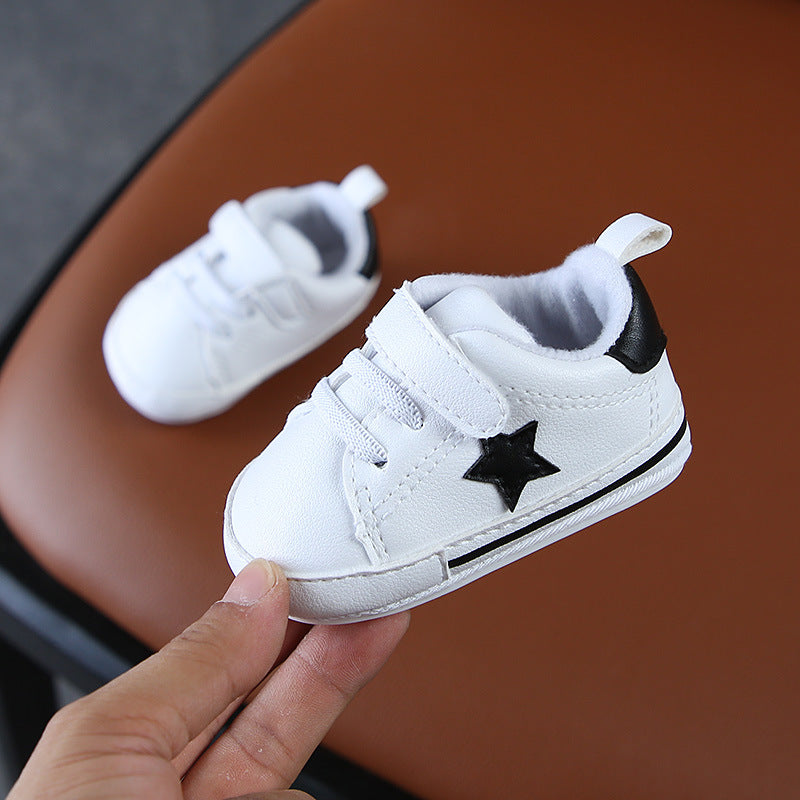 Fashion Child Sneakers Casual Baby Cotton White Soft Sole Toddler Shoes