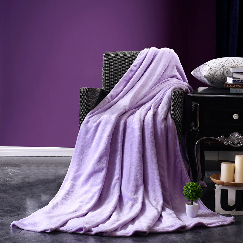 Bedding Flannel Solid Color Blanket