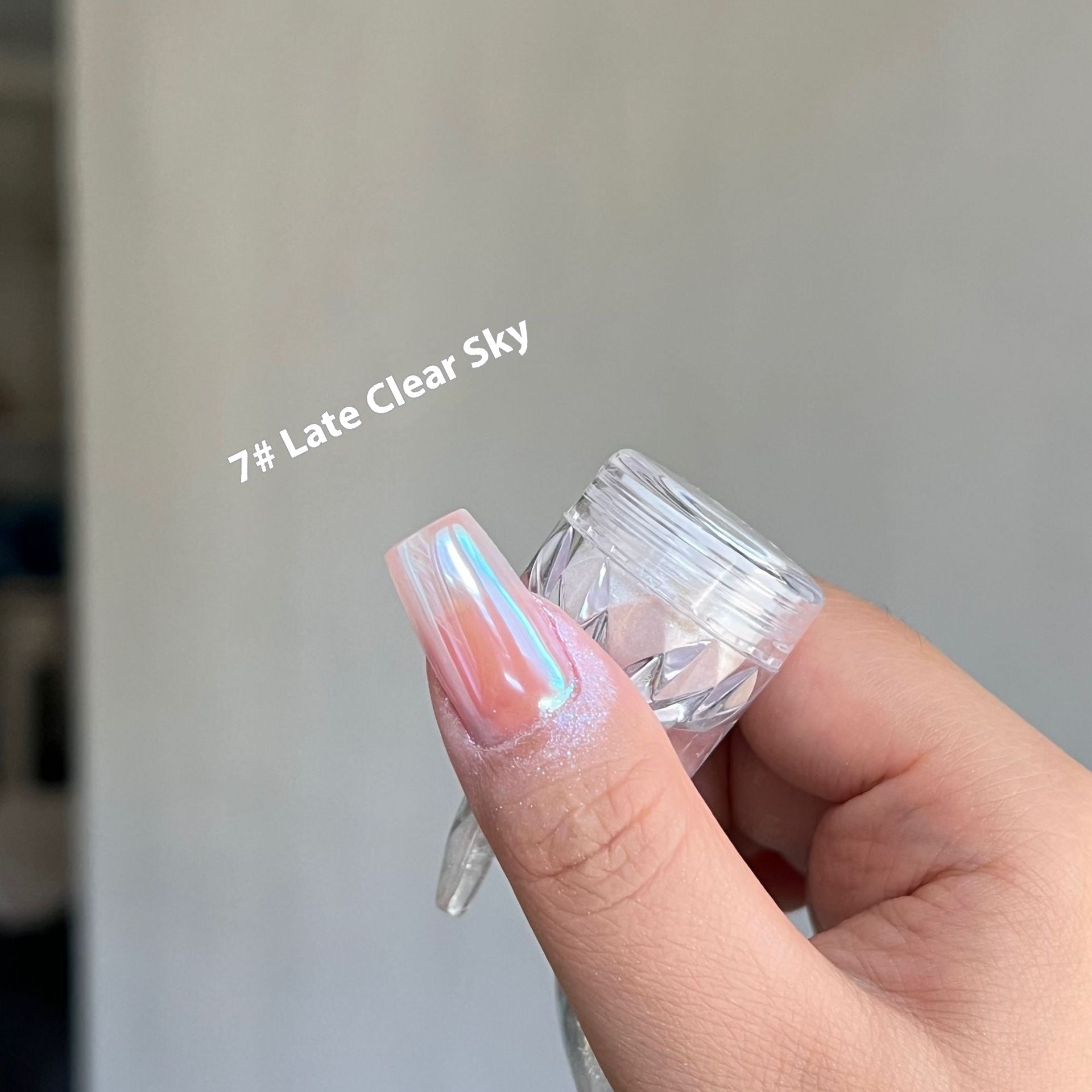 Sky Mirror Aurora Powder Nail Beauty Ornament