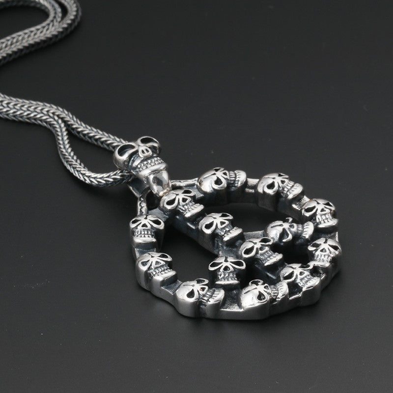 Sterling Silver Ornament Thai Silver Men's Popular Creative Necklace