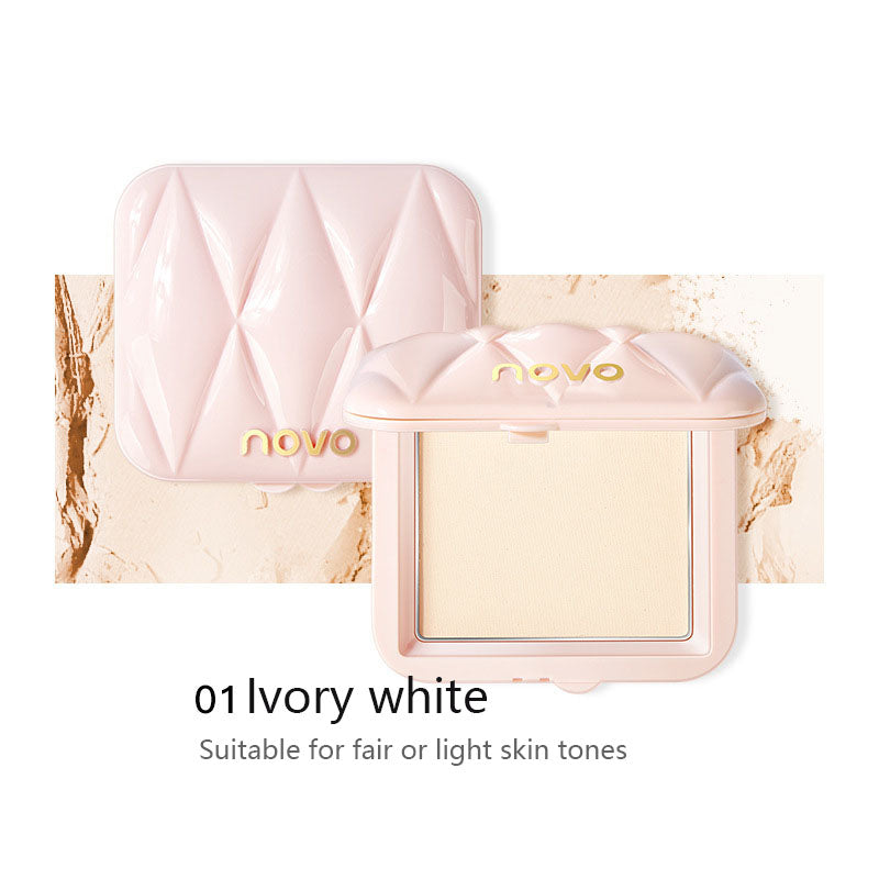 Poudre compacte douce au miel, contrôle du sébum, maquillage correcteur, imperméable et anti-transpiration