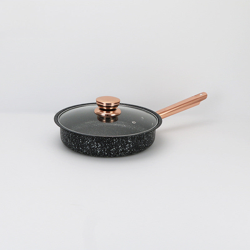 Ensemble de casseroles antiadhésives en pierre médicale ménagère