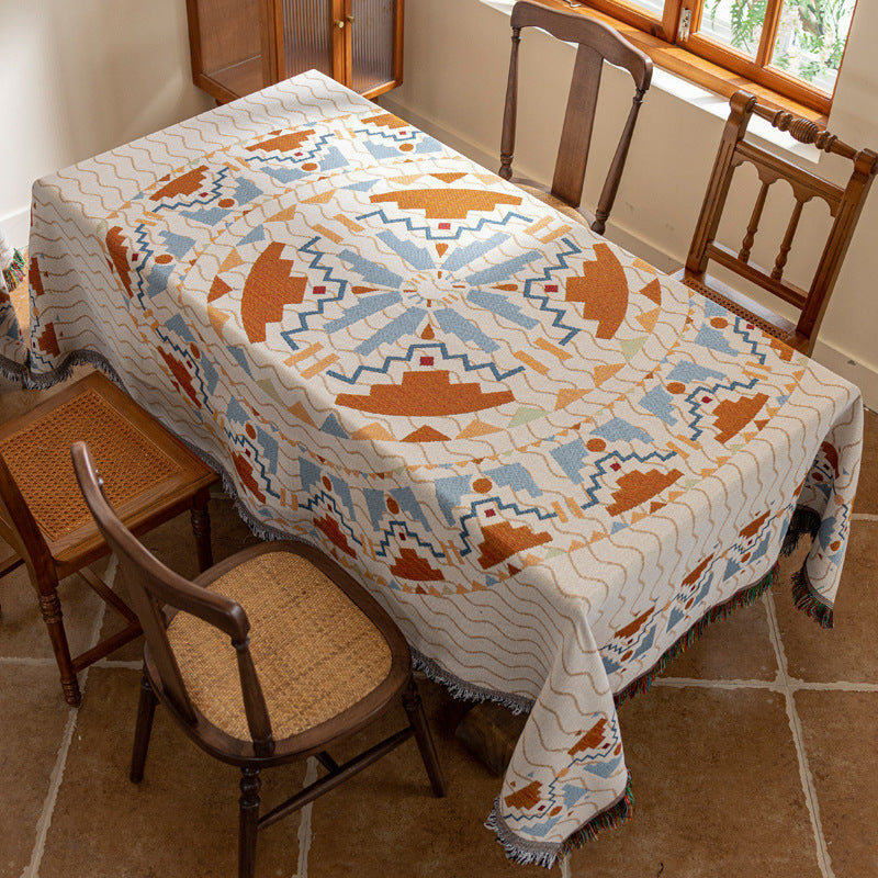 Bohemian Tablecloth Cotton Yarn Tassel