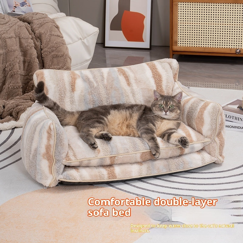 Canapé pour animaux entièrement déhoussable et lavable Niche pour chien et chat