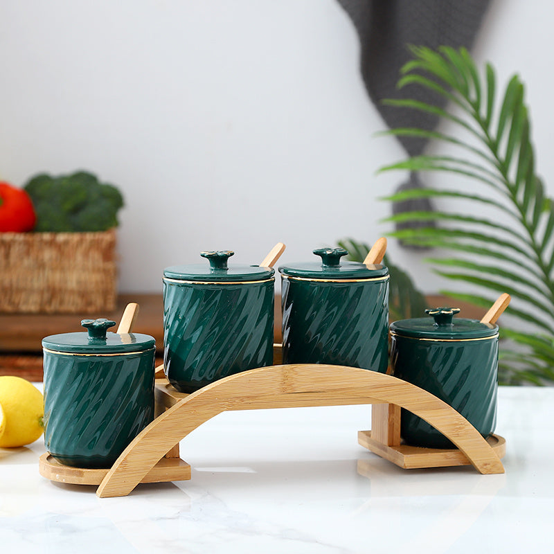 Boîte de Rangement d'Assaisonnement de Cuisine Ménagère pour Sel Sucre Épices
