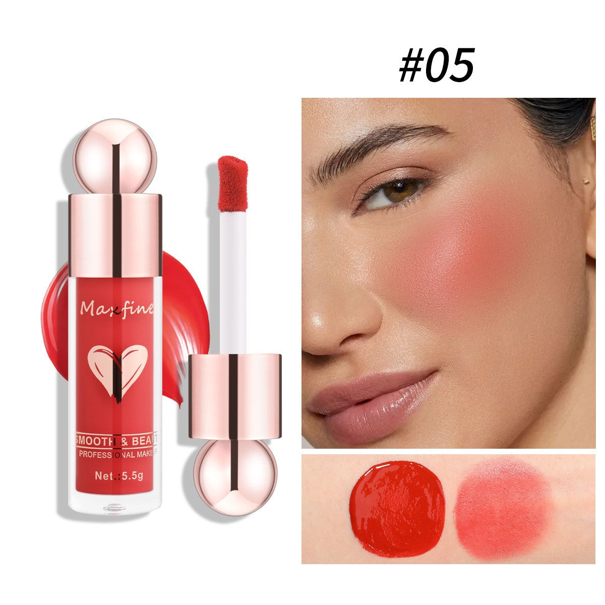 Maquillage Fard à Joues Liquide Illuminateur Naturel