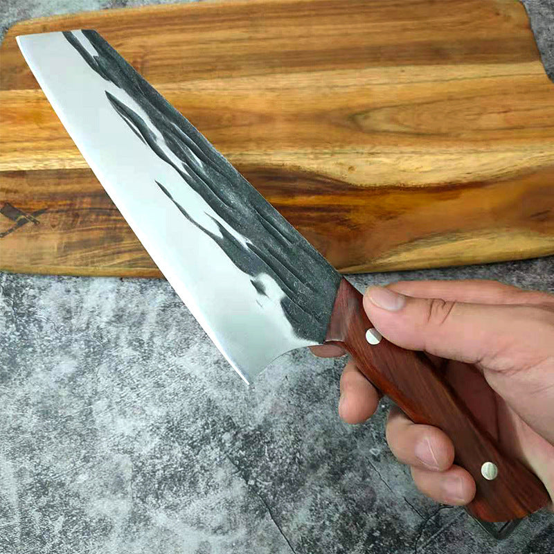 Forged Hammered Stainless Steel Kitchen Knife