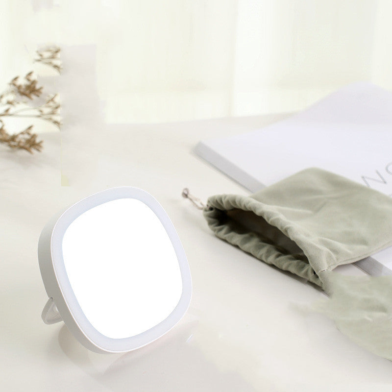 Miroir de maquillage multifonctionnel avec éclairage LED portable