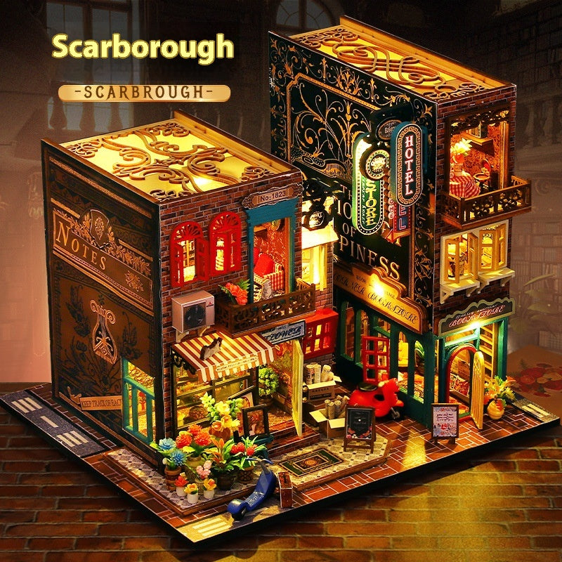Maison de campagne DIY Scarborough Art House Cadeau DIY Jouet Maisonnette Book Stand