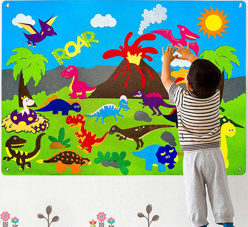Tableau d'activités en feutre pour enfants, jouets scientifiques éducatifs