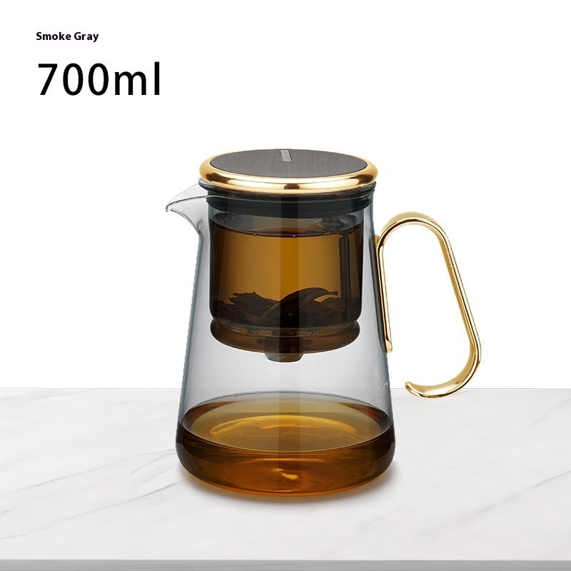 Teapot Tea Water Separation Elegant Cup All Glass Heat Resistant