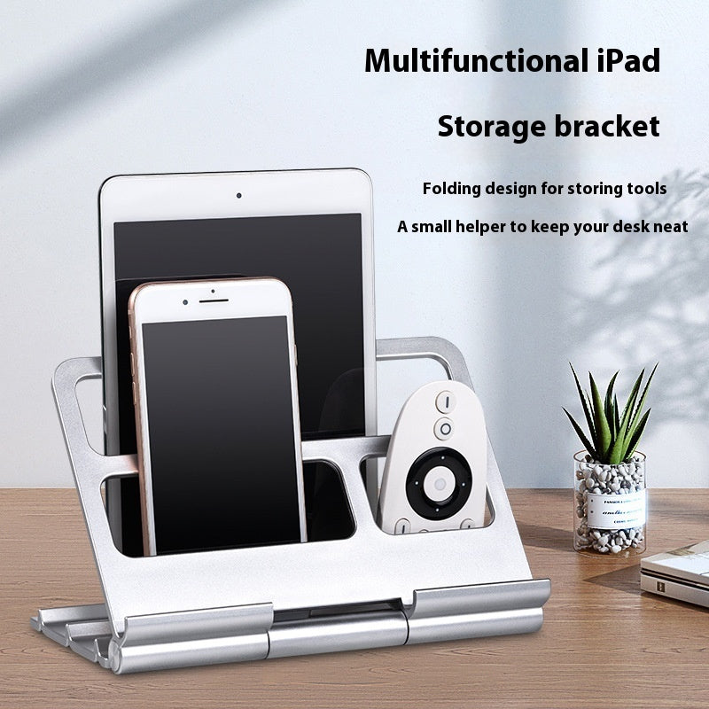 Multi-functional Desktop Foldable Portable Tablet Remote Control Storage Bracket